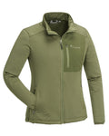 Leaf coloured Pinewood Womens Brenton Power Fleece Jacket on white background #colour_leaf