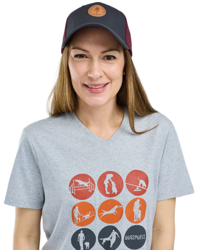 Light Grey Melange Activity coloured Pinewood Womens Dog Sports T-Shirt on white background #colour_light-grey-melange-activity