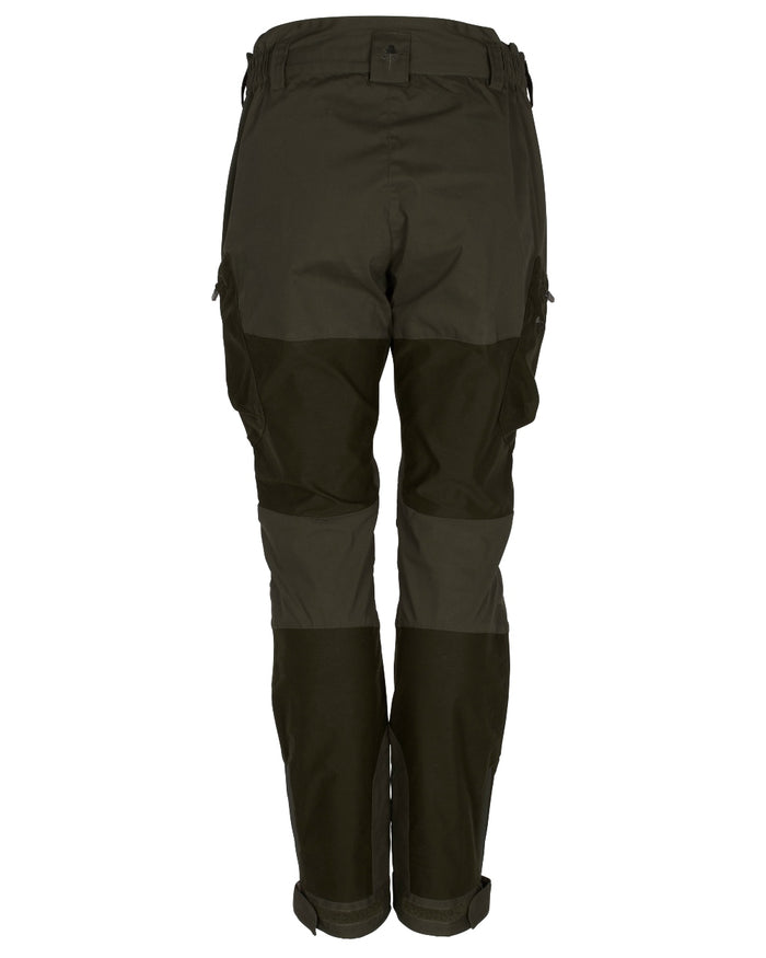Mossgreen Dark Mossgreen Pinewood Womens Furudal Tracking Trousers on white background #colour_mossgreen-dark-mossgreen