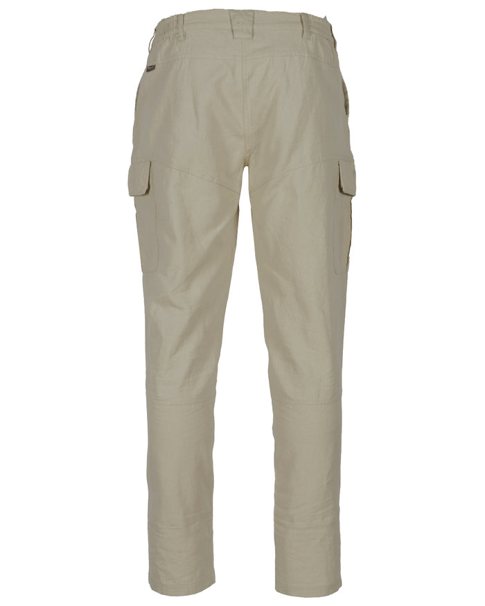 Linen Beige coloured Pinewood Womens Varnamo Insectsafe Linen Trousers on white background #colour_linen-beige
