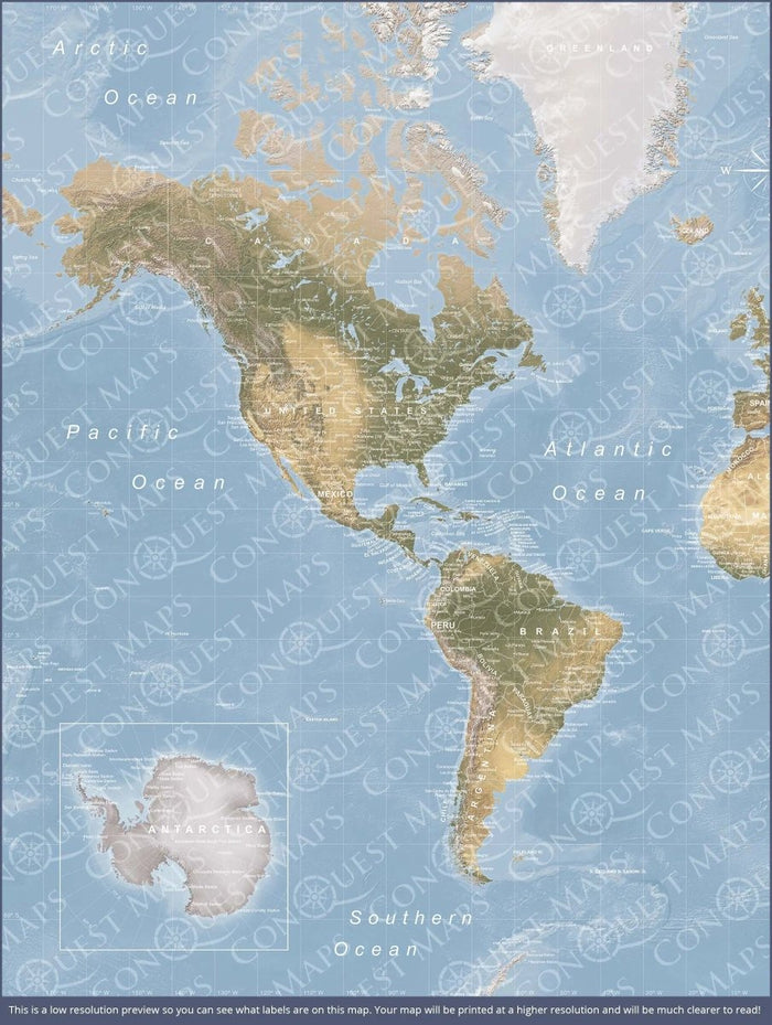 Push Pin World Map Pin Board - Natural Earth - Pins Included! - Liza Pruitt
