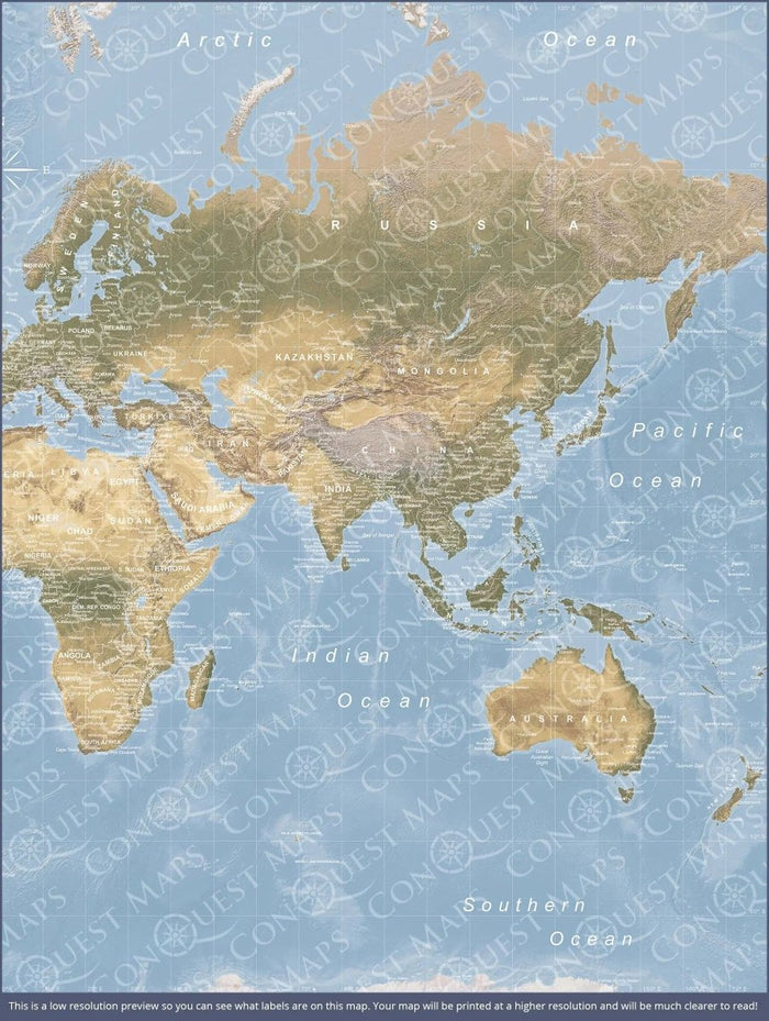 Push Pin World Map Pin Board - Natural Earth - Pins Included! - Liza Pruitt