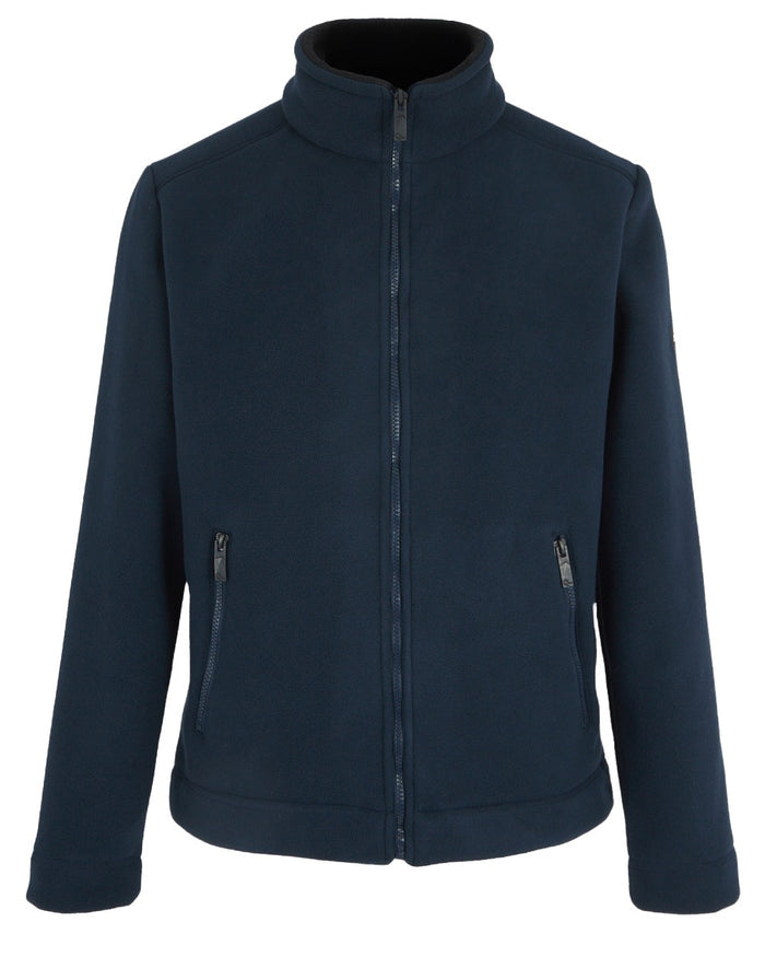 Navy Black Coloured Regatta Mens Garrian II Full Zip Fleece Jacket on white background #colour_navy-black