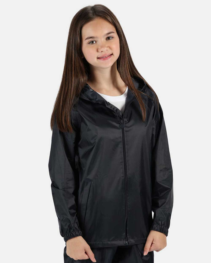 Regatta Kids Pro Stormbreak Waterproof Jacket In Navy #colour_navy