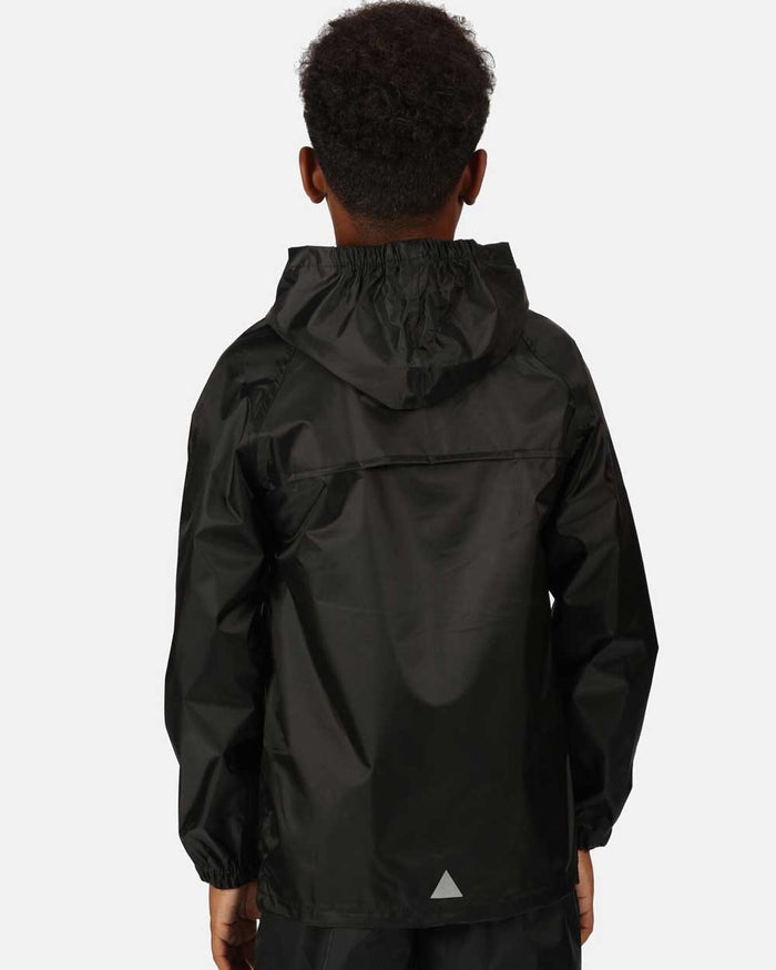 Regatta Kids Pro Stormbreak Waterproof Jacket In Black #colour_black