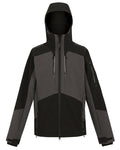 Slate Grey Black coloured Regatta Mens 4Tex Stretch 3 Layer Softshell Jacket on white background #colour_slate-grey-black