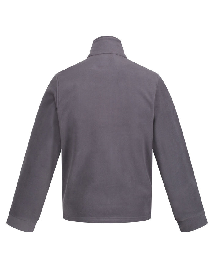 Seal Grey coloured Regatta Mens Classic Full Zip Fleece on white background #colour_seal-grey