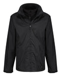 Black coloured Regatta Mens Classic Waterproof 3 in 1 Jacket on white background #colour_black