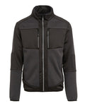 Ash Black coloured Regatta Mens E-Volve Stretch Midlayer Fleece Jacket on white background #colour_ash-black