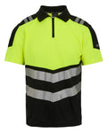 Black Yellow Coloured Regatta Mens Hi-Vis X-Pro Polo Class 1 on White Background
#colour_black-yellow