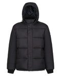 Black coloured Regatta Professional Mens Northdale Insulated Jacket on white background #colour_black