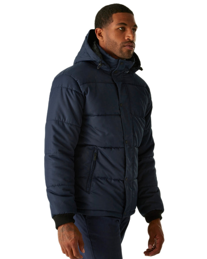 Navy coloured Regatta Professional Mens Northdale Insulated Jacket on white background #colour_navy