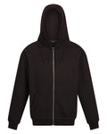 Black coloured Regatta Professional Mens Pro FZ Hoodie on white background #colour_black