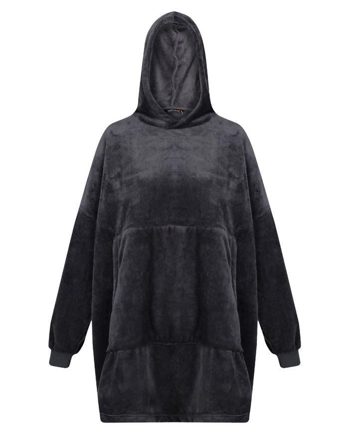 Seal Grey coloured Regatta Professional Mens Snuggler Fleece on white background #colour_seal-grey
