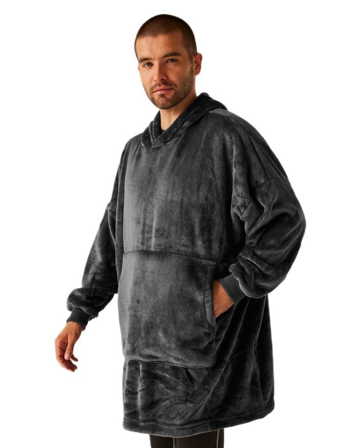 Seal Grey coloured Regatta Professional Mens Snuggler Fleece on white background #colour_seal-grey