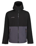 Iron Black coloured Regatta Mens Surrender Softshell Jacket on white background #colour_iron-black