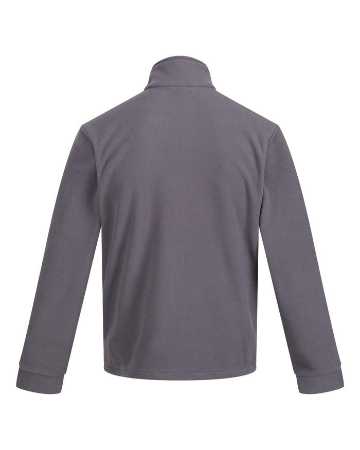 Seal Grey coloured Regatta Mens Thor 300 Full Zip Fleece on white background #colour_seal-grey