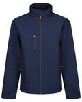 Navy coloured Regatta Professional Mens Thermogen Heated Softshell Jacket on white background #colour_navy