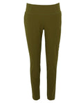 Camo Green Coloured Regatta Womens Monira Hiking Leggings on white background #colour_camo-green