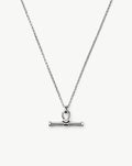 Ridge T-Bar Chain Necklace | Silver Plated Necklaces Missoma
