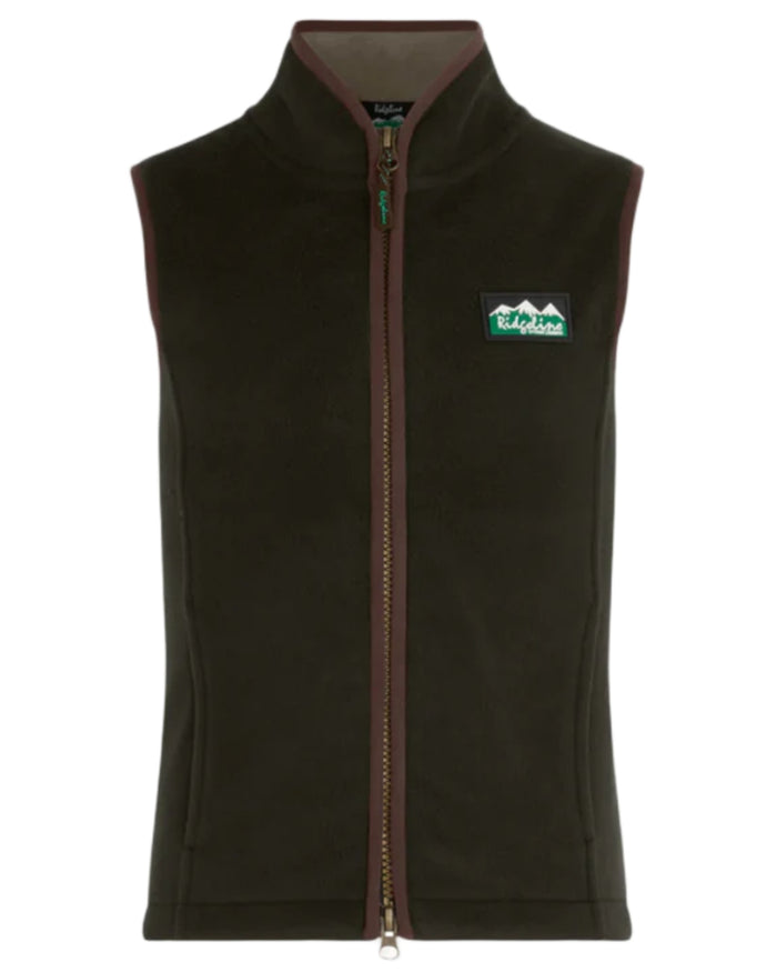 Dee Forest coloured Ridgeline Childrens Kodiak Cub Gilet on white background #colour_deep-forest