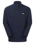 Navy coloured Ridgeline Hartland 1/4 Zip Pullover on white background #colour_navy
