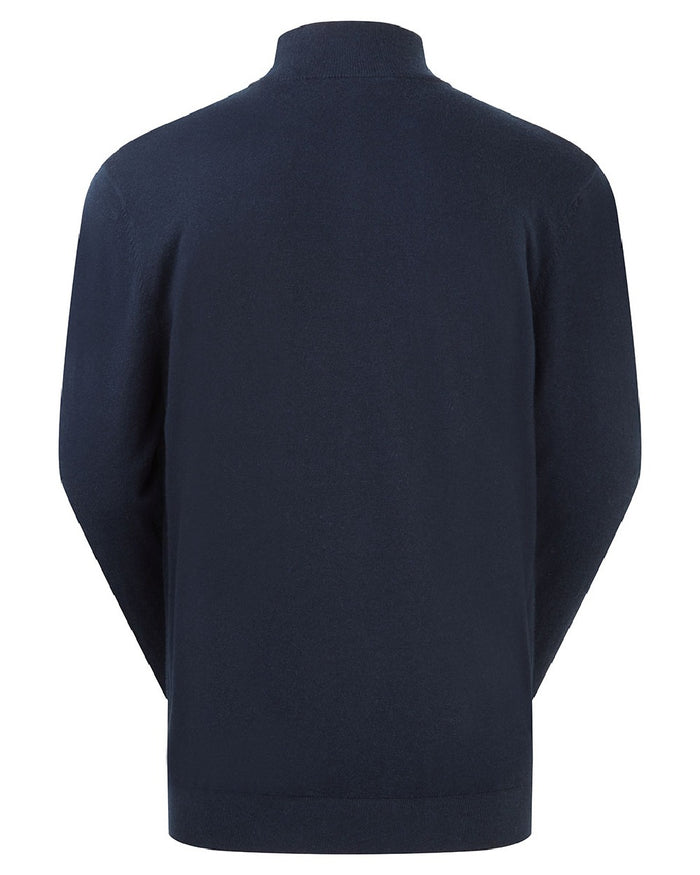 Navy coloured Ridgeline Hartland 1/4 Zip Pullover on white background #colour_navy
