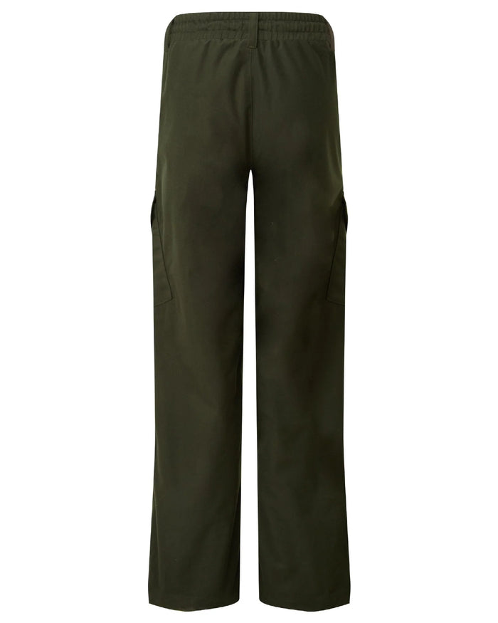 Deep Forest Coloured Ridgeline Childrens Spiker Trousers On A White Background #colour_deep-forest