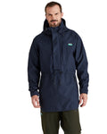 Navy Marl coloured Ridgeline Mens Monsoon Light Smock on white background #colour_navy-marl