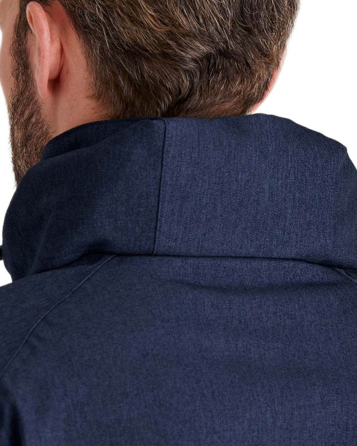 Navy Marl coloured Ridgeline Mens Monsoon Light Smock on white background #colour_navy-marl
