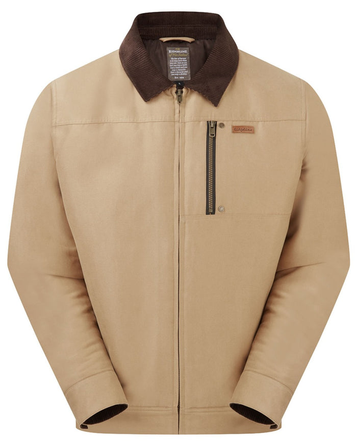 Sienna coloured Ridgeline Mens Montana Work Coat on white background #colour_sienna