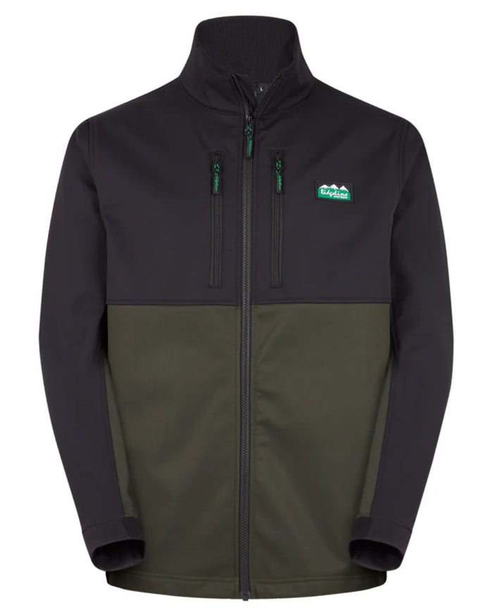 Deep Forest Coloured Ridgeline Mens Ranger Jacket on white background #colour_deep-forest