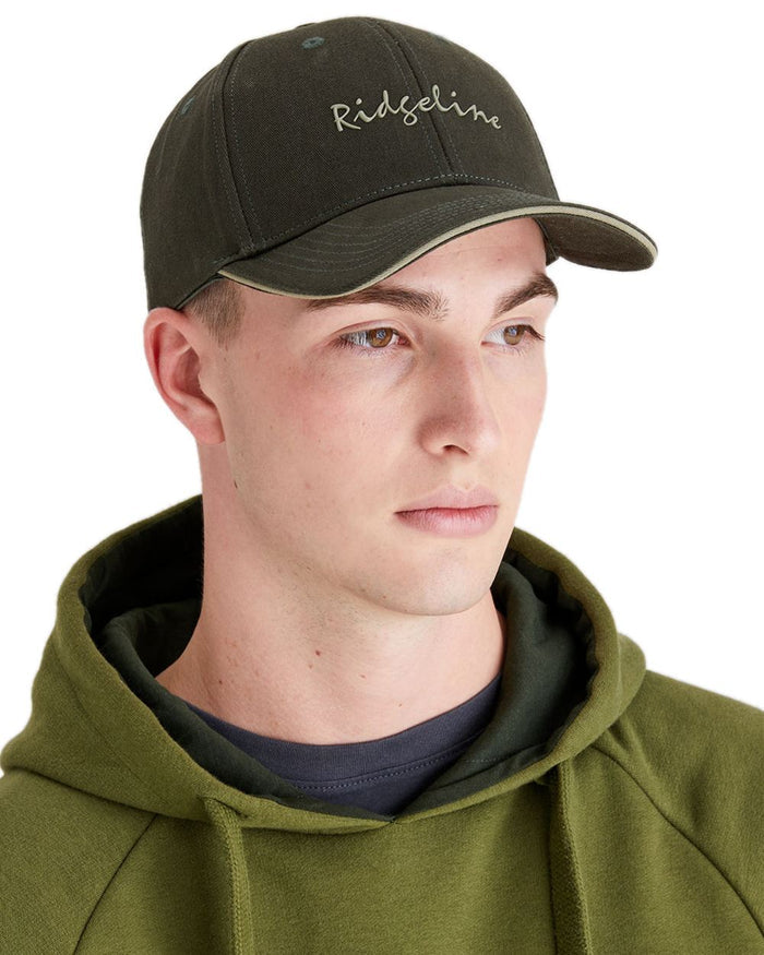 Deep Forest Coloured Ridgeline Signature Cap on white background #colour_deep-forest