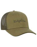 Teak Coloured Ridgeline Signature Trucker Cap on white background #colour_teak