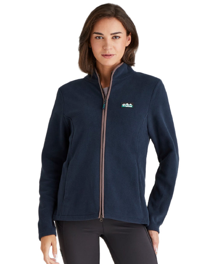 Navy Coloured Ridgeline Womens Brenna Fleece Jacket on white background #colour_navy