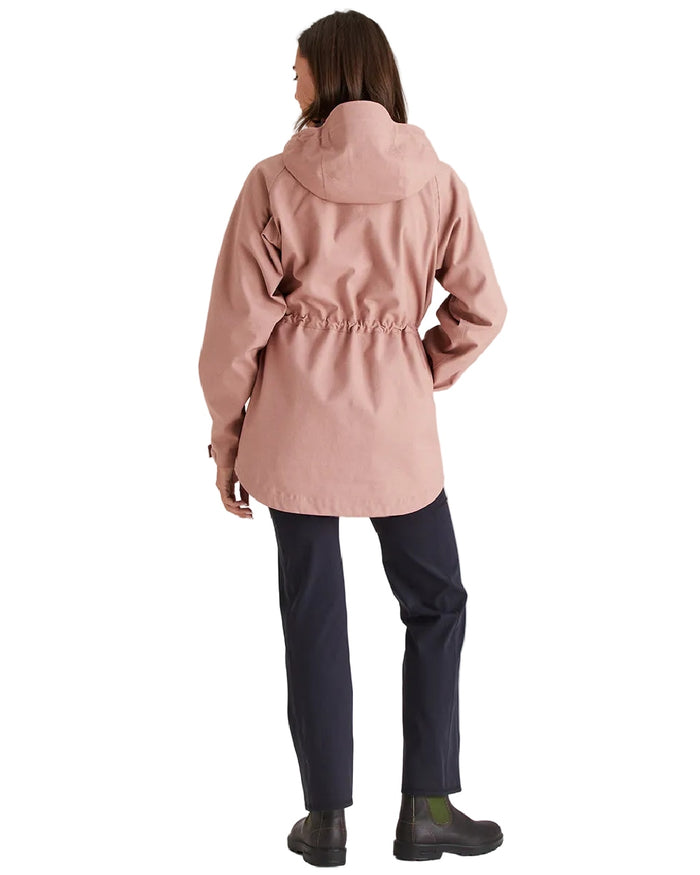 Dusky Pink Coloured Ridgeline Womens Monsoon Light Jacket on white background #colour_dusky-pink