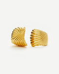 Ripple Oversized Stud Earrings Earrings Missoma
