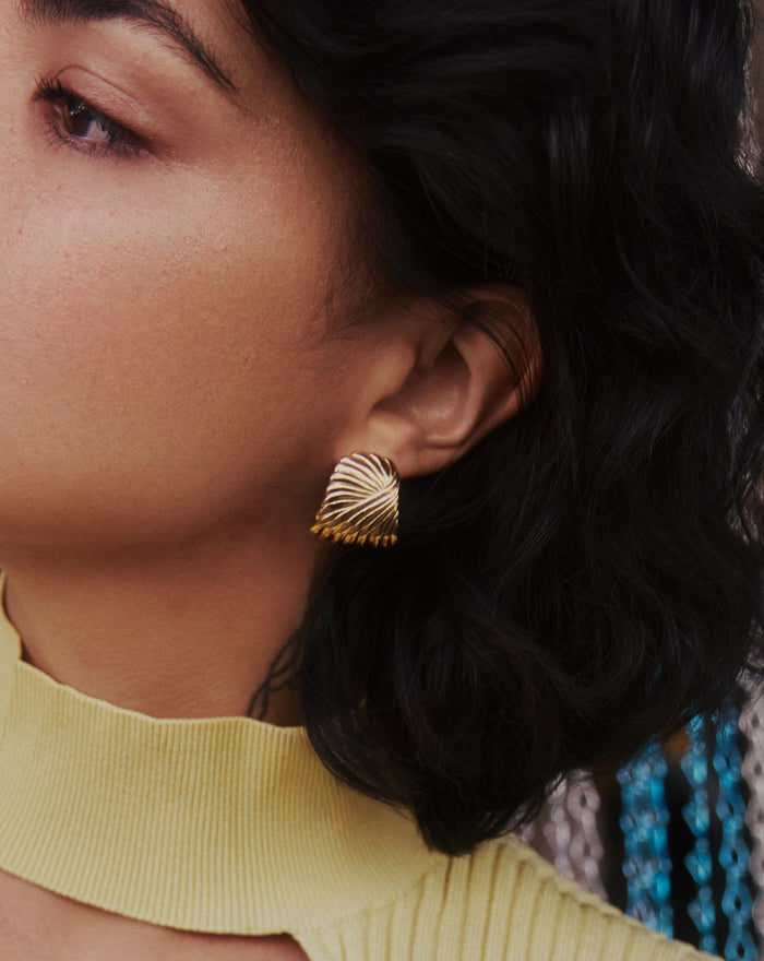 Ripple Oversized Stud Earrings Earrings Missoma