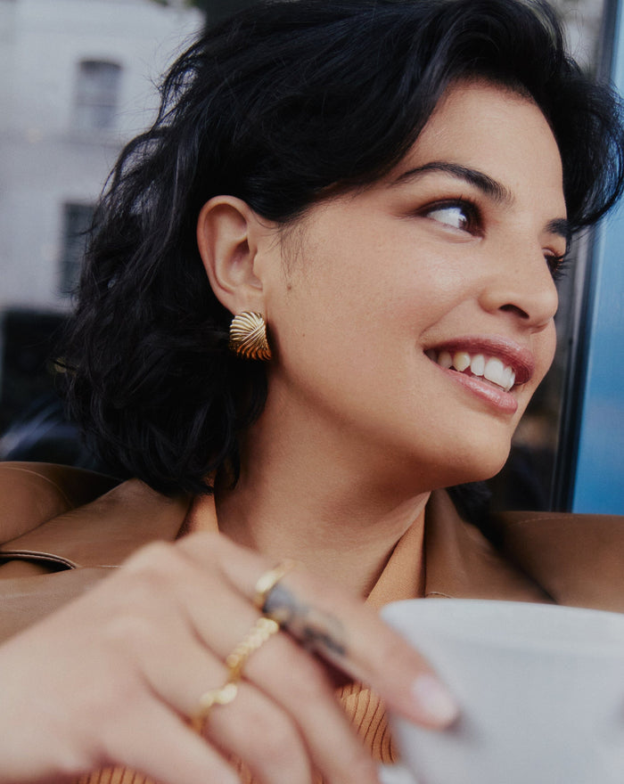 Ripple Oversized Stud Earrings Earrings Missoma