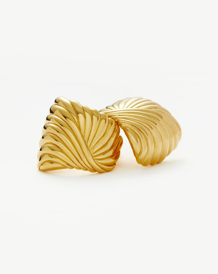Ripple Oversized Stud Earrings Earrings Missoma