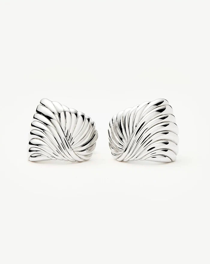 Ripple Oversized Stud Earrings Earrings Missoma