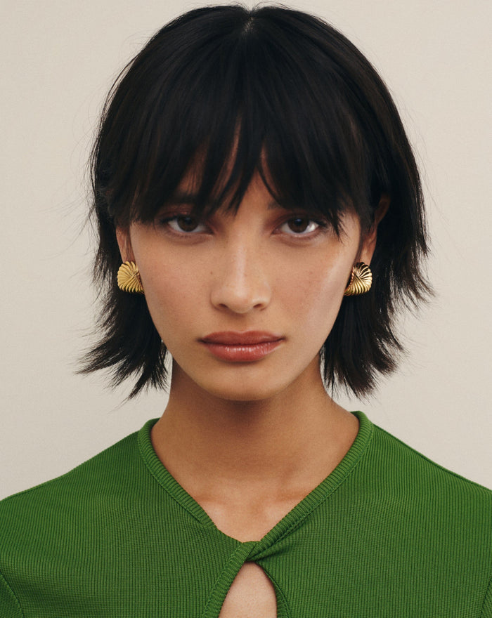 Ripple Oversized Stud Earrings Earrings Missoma