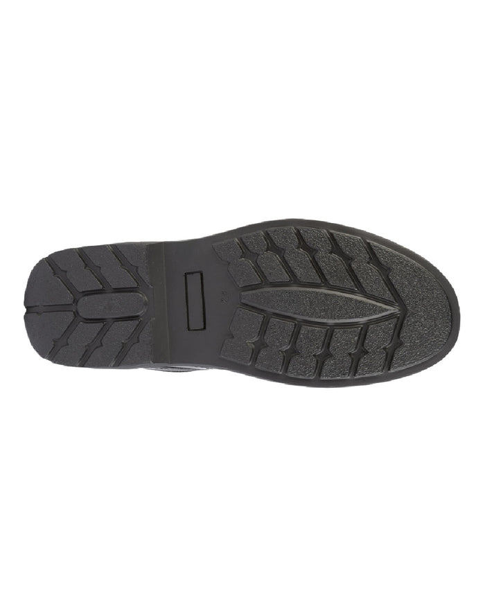 Black Coloured Roamers Mens Extra Wide 4 Eye Lace To Toe Mud Guard Casual Shoes on White Background
#colour_black