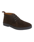 Chocolate Brown Coloured Roamers Mens Revolver Leather Desert Boots on White Background
#colour_chocolate-brown