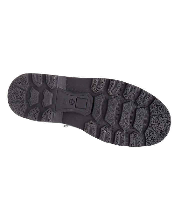 Black Coloured Roamers Mens Twin Zip Thermal Lined Boots on White Background
#colour_black