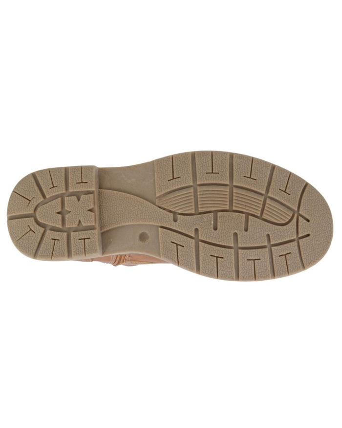 Tan coloured Route 21 Mens 6 Eye Padded Ankle Boots on white background #colour_tan