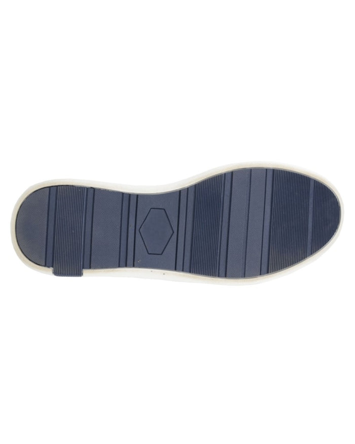 Grey White coloured Route 21 Mens 7 Eye Striped Leisure Shoes on white background #colour_grey-white