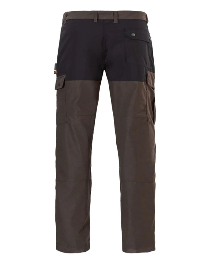 Green/Black coloured Rovince Mens Duofit Trousers on white background #colour_green-black