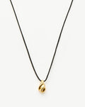 Savi Ridge Droplet Pendant Cord Necklace | 18ct Gold Plated Necklaces Missoma