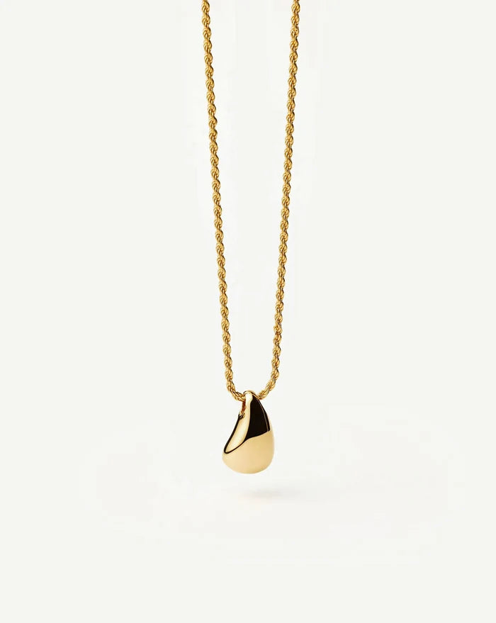 Savi Sculptural Droplet Pendant Necklace | 18ct Gold Vermeil Necklaces Missoma